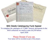 Donate to support BAS Deeds Cataloguing