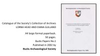 Catalogue of the Society's Collection of Archives