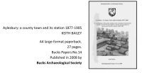 Aylesbury: A county town and its station 1877-1905