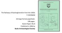 The Railways of Buckinghamshire from the 1830s