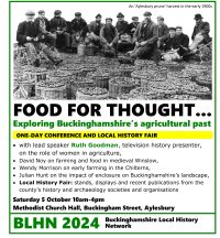 BLHN Conference 5th Oct 2024, with lunch - your ticket will be sent by email in Late Sept